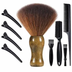 9Pcs Barber Neck Duster Brush Set with Soft Bristles Ergonomic Handle for Hair Cutting All Hair Type Gifts for Husband