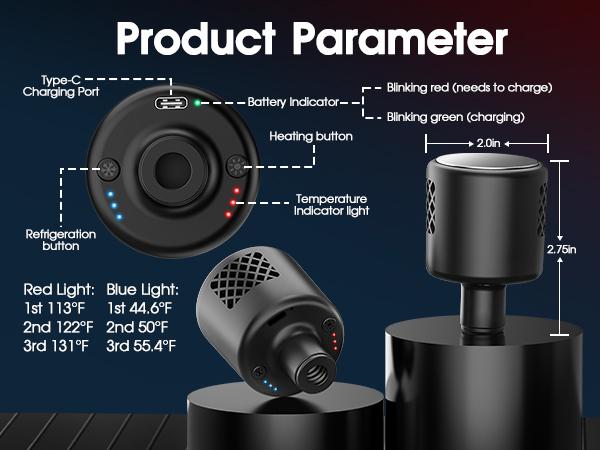 AERLANG Massage Gun with Heat and Cold Deep Tissue Percussion Massager for Pain Relief 7 Interchangeable Heads & LCD Display Travel-Friendly Gift AERLANG Massage Gun with Heat and Cold Deep Tissue Percussion Massager for Pain Relief 7 Interchangeable Heads & LCD Display Travel-Friendly Gift