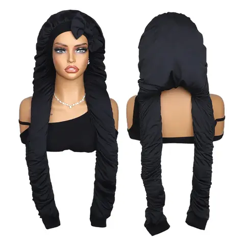 YGwigs Pantyhose Bonnet for Sleeping –2 in 1 Long Hair & Braids Protection & UV Shield, Breathable & Water-Resistant