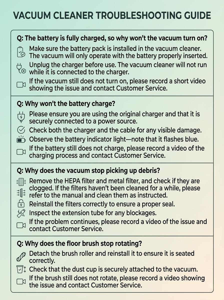 PRASKY Cordless Vacuum Cleaner –  Powerful Suction, LED Touchscreen, Self-Standing, 8-in-1 Lightweight Stick Vacuum for Pet Hair, Carpet,Car & Hard Floor, 250W/Up to 45 Mins Runtime with Removable Battery Multifunctional Durable