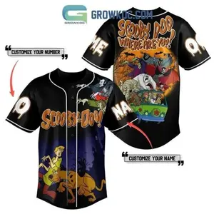 Scooby-Doo, Where Are You! Baseball Jersey – Retro Cartoon Mystery Fan Shirt