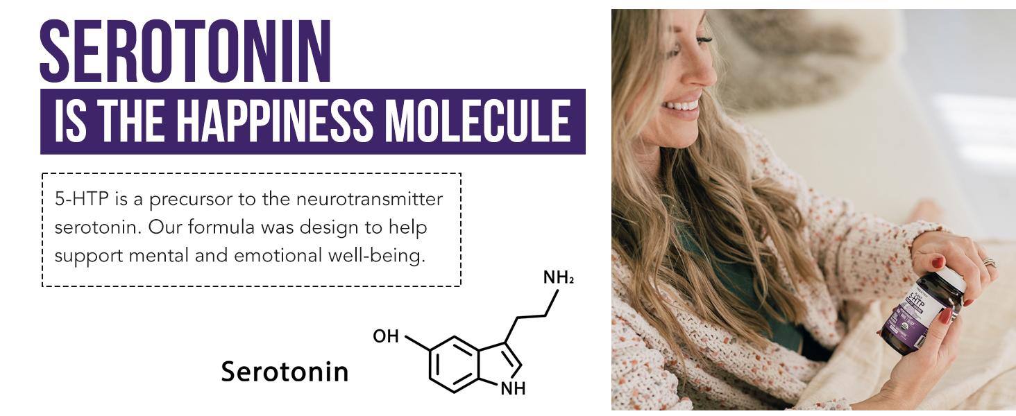 Plant 5-HTP 200 mg, 99% 5HTP Plus Cofactor Vitamin B6 & Lion’s Mane | Water Extracted from Organic Griffonia Seeds | Supports Mood, Cognition & Sleep