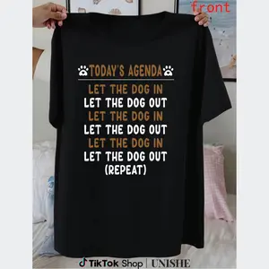 Casual Men's T-Shirt with Humorous Dog Print – Perfect Daily Wear for Pet Enthusiasts