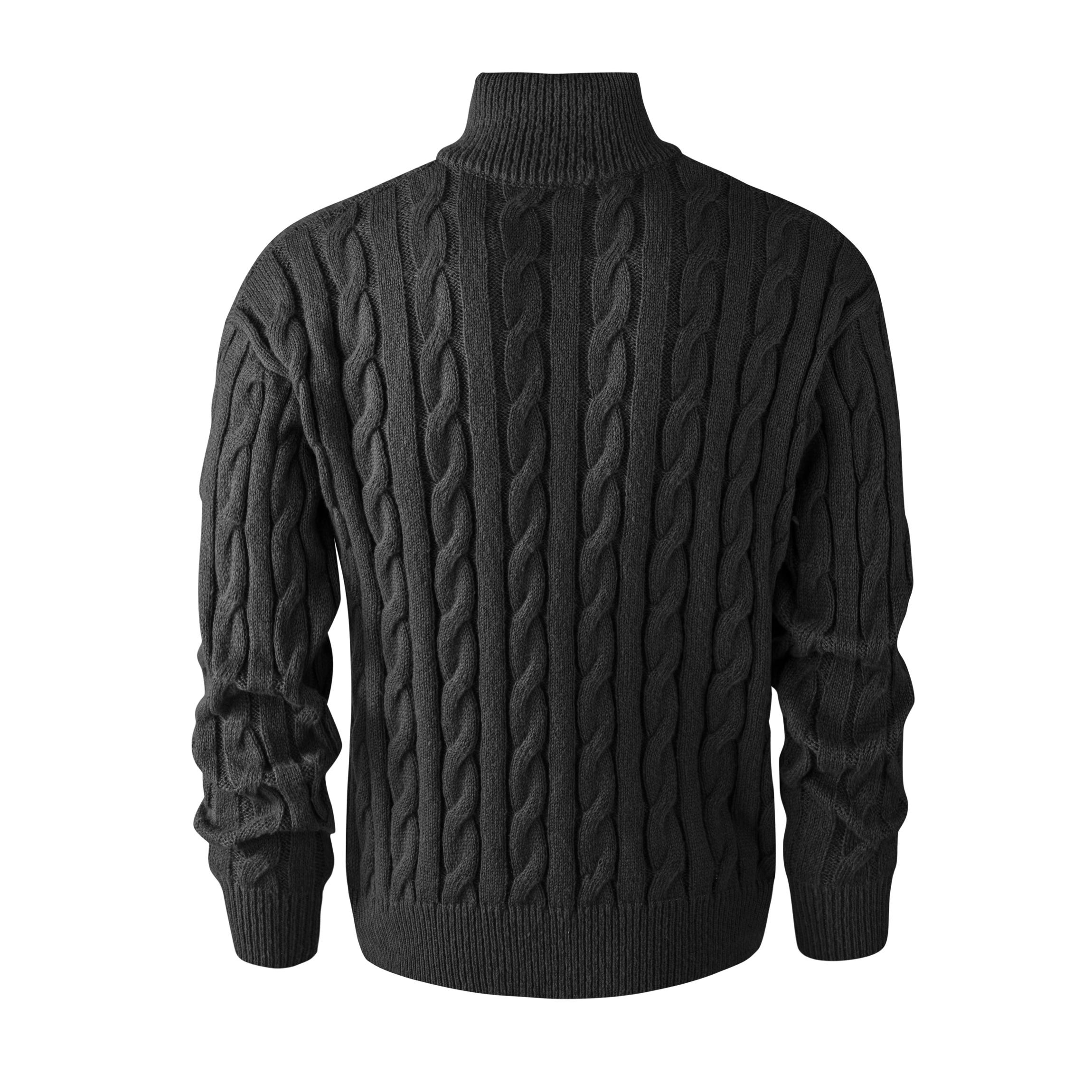#Springfresh Men's solid color zipper sweater, fashionable knit long sleeved, quarter zipper knit stand up collar, polo , classic jacket, casual knit, casual elegant fabric, college style outdoor wear, open jacket  Turtleneck Knitwear   valentine sweater