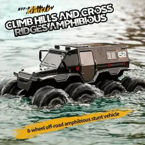 4WD Off Road RC Car All Terrain Waterproof Climbing Vehicle with 4 Motors Large Body Powerful for Christmas Halloween Thanksgiving Gifts