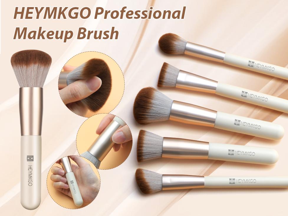 DUAIU 18-Piece Professional Makeup Brush Set - Includes 2 Powder Puffs & Travel Bag | Premium Synthetic Foundation, Blush & Eyeshadow Brushes | Complete Face & Eye Makeup Kit Colorful Brush Set with Powder Puff Smoky Blending Brush Set Dual Ended Sponge S