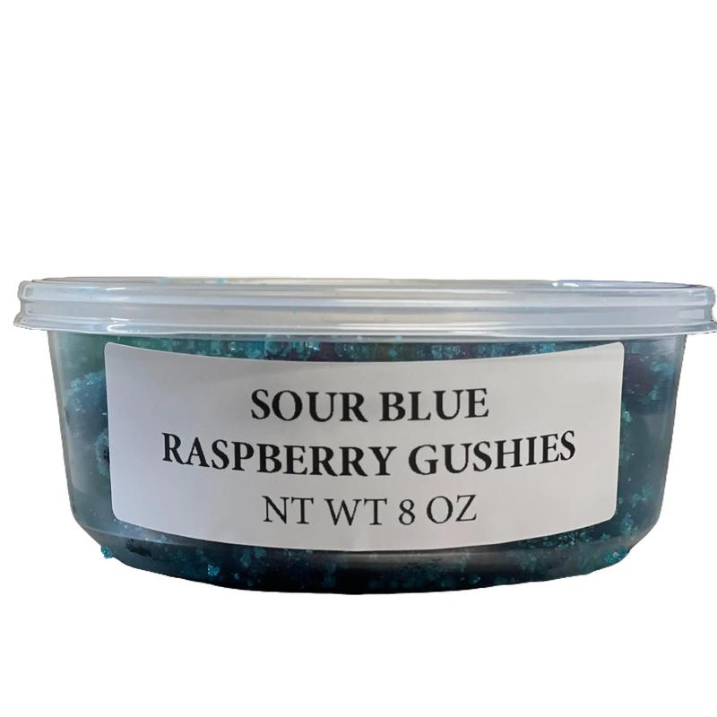 Sour Blue Razz Viral Gushers Gummy Sweet & Sour Blue Raspberry Flavor Tangy Candy Bonbon Snack Dulce