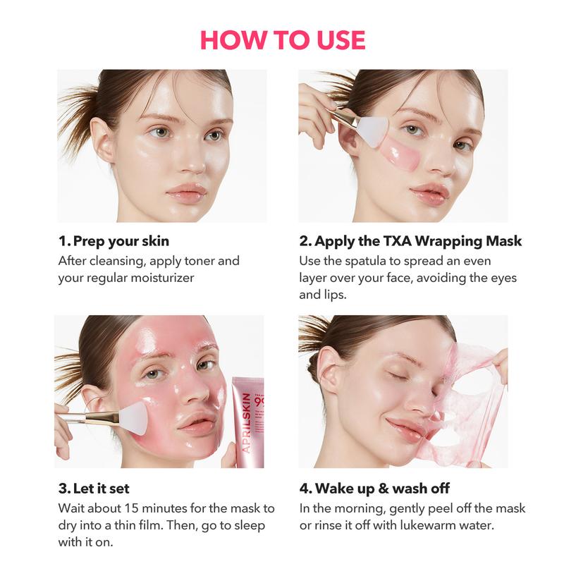 [APRILSKIN Official] TXA Niacinamide Overnight Wrapping Mask | Ultimate Radiance Peel-off Mask | Lighweight Korean Night Mask Skincare Collagen