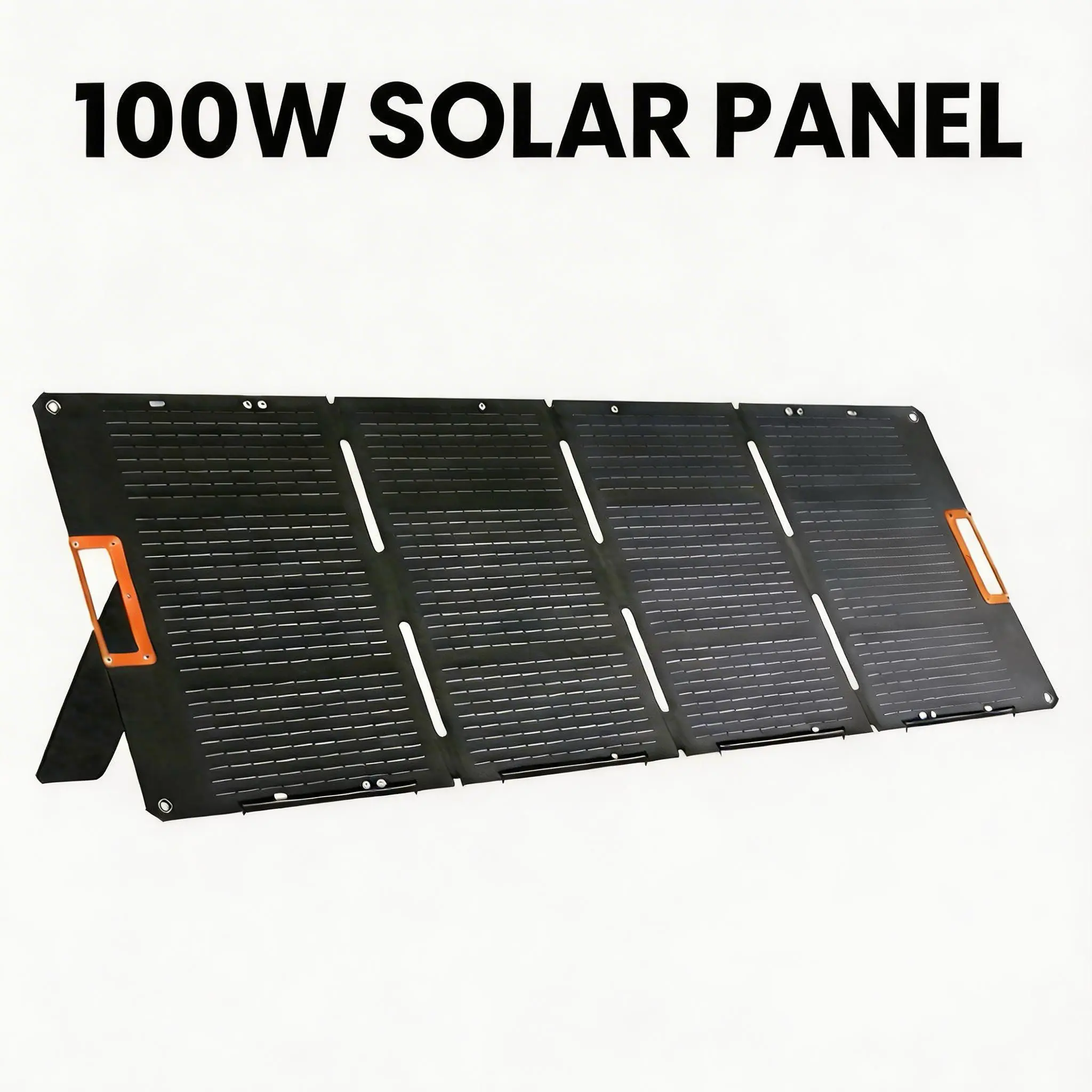 Foldable Solar Panels (100W-200W-400W) - High Efficiency 22% Sunlight Powered Portable Panels with Supporting Stand, IP65 Waterproof for Home Emergency Charging, Outdoor Camping Fast Charging, High Efficiency Solar