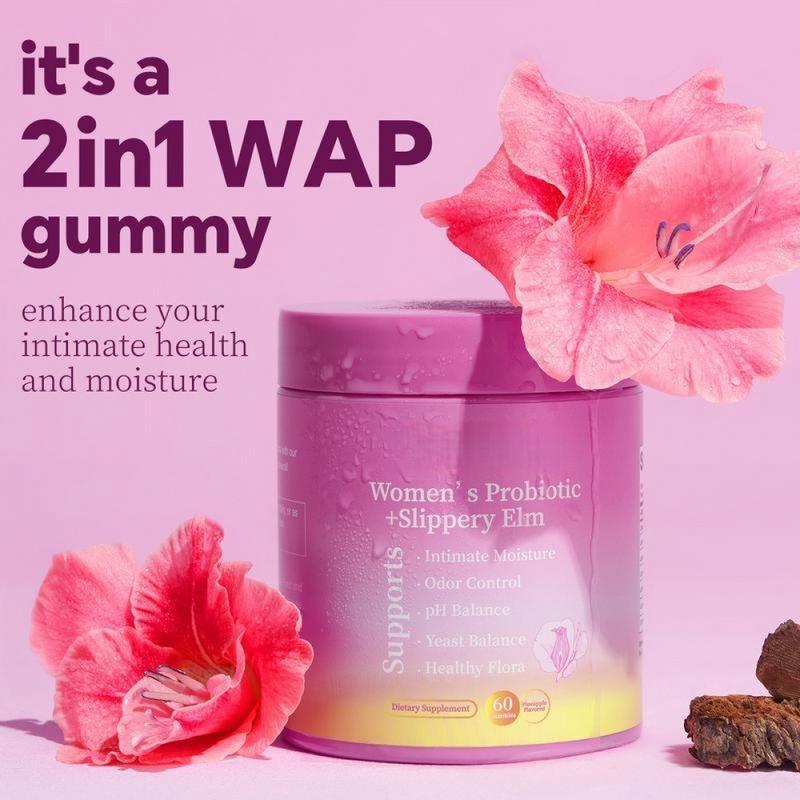 3x ]Her Juicy Feminine - All In One Solution With Slippery Elm And Prebiotics&