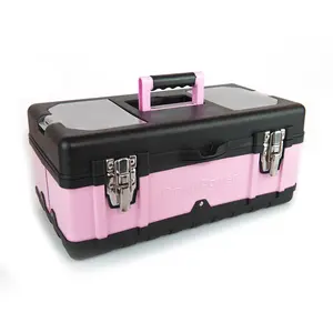 18" LIGHTWEIGHT METAL AND PLASTIC TOOLBOX