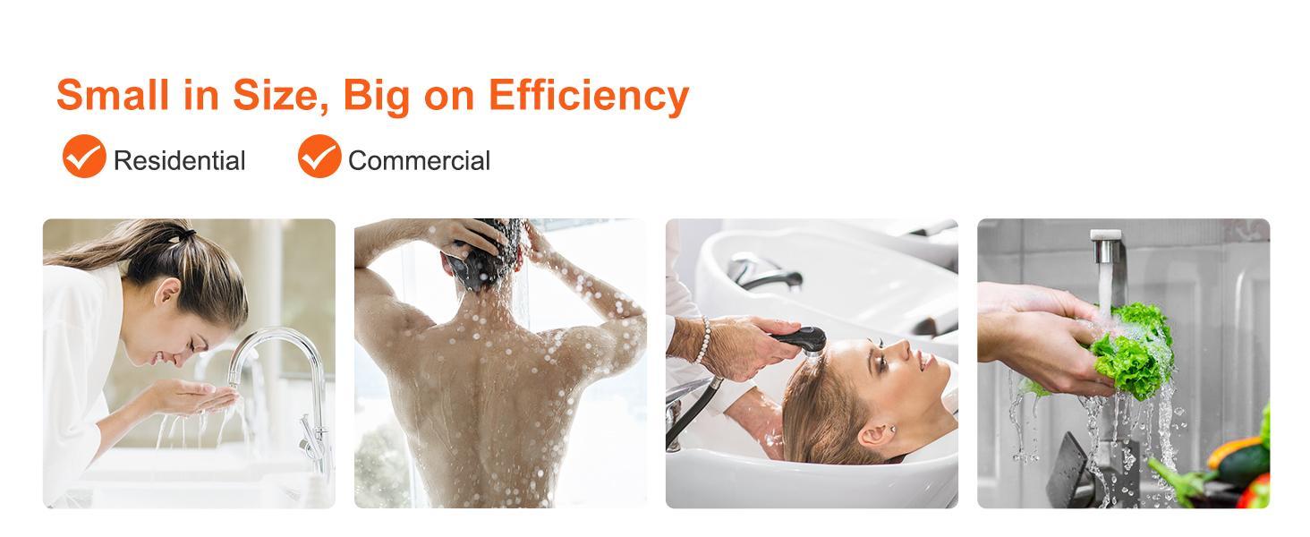 VEVOR Instant Water Heater, TikTokShopBlackFriday, 8kw On Demand Electric Tankless Water Boiler, Digital Temperature Display & Easy Installation & 24-Hour Water Supply, For Kitchen Bathroom Shower Mall Salon ETL Listed