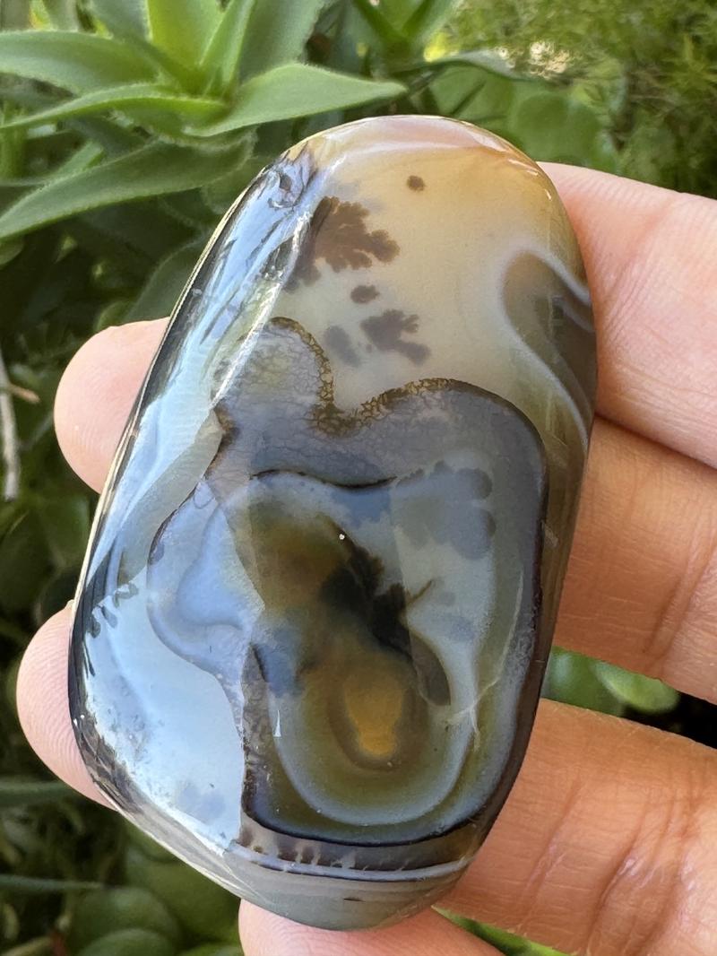 Dendritic Agate Stones Decor Ornaments