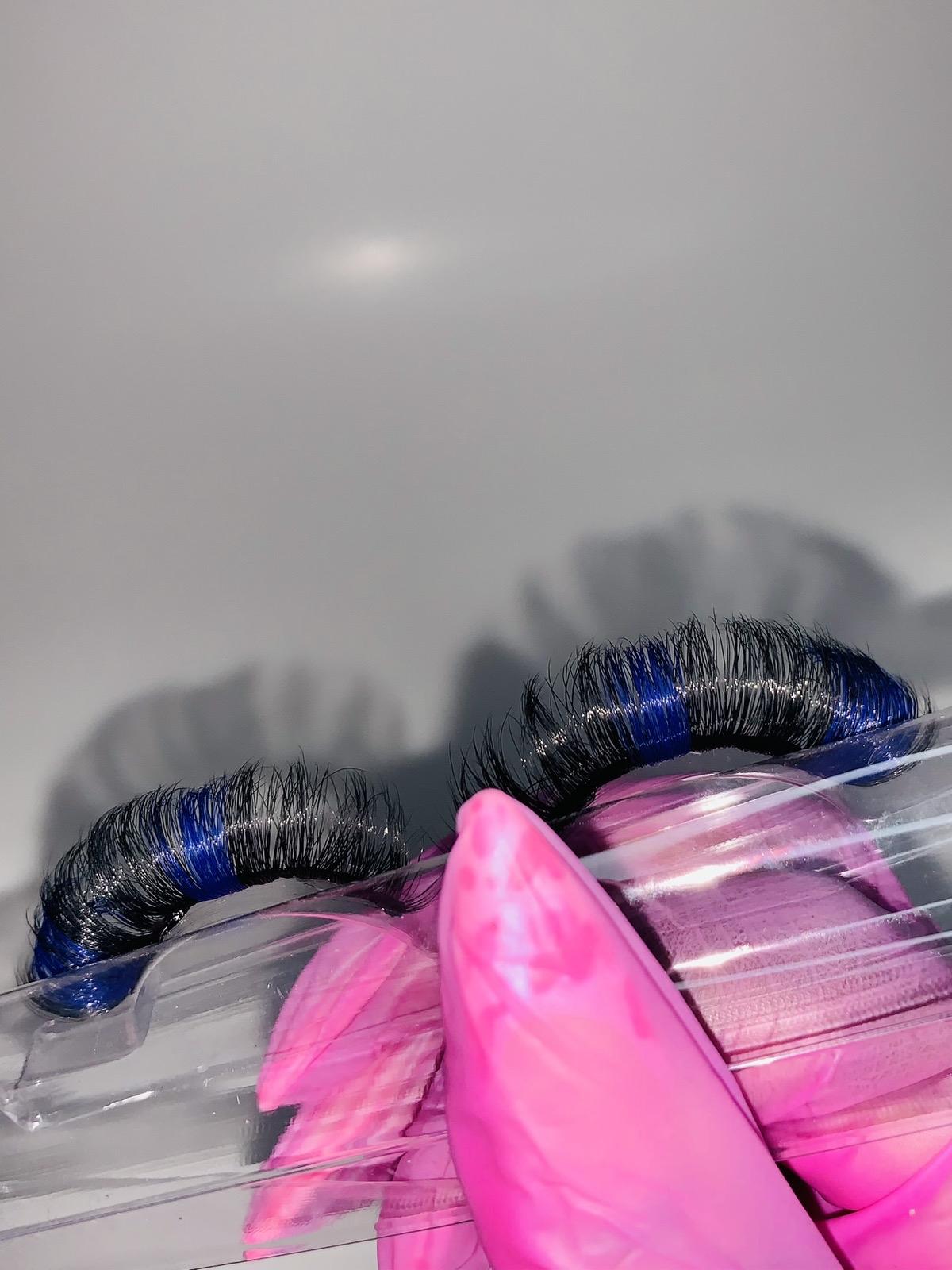 Electric Razz Lashes Color Cosmetic Eyelashs Makeup