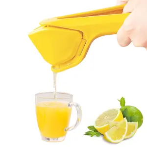 Foldable Manual Lemon Juicer with Sideways Pivot Effortless Squeezing Flat Design for Easy Storage Great for Lemons Limes and Oranges