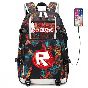 2026 New Roblox School Bag Large Capacity Men’s and Women’s Backpack Game Peripheral Backpack Travel Bag
