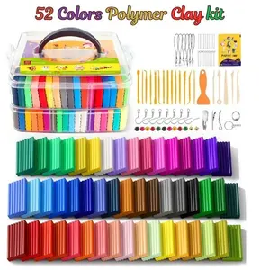Polymer Clay Kit with Sculpting Tools – Non-Toxic Modeling Clay for Kids & Adults, Oven Bake DIY Clay, Non-Sticky Craft Kit, Gift Set