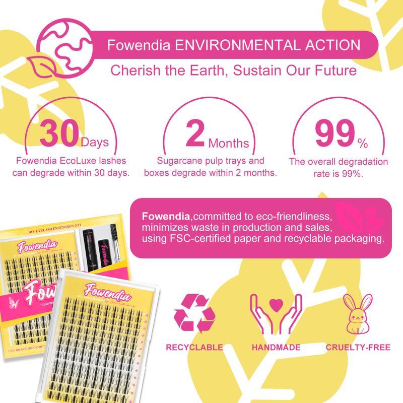 Fowendia Short Manga Lashes, California Sunset Short, Wanna Be Short | Cluster C/D Curl  Extension Kit | 8-14mm Lash Clusters with Bond, Seal, Remover - Ultra-Thin Transparent Bands |  Magic Anime False Eyelash Extension Kit dealsforyoudays