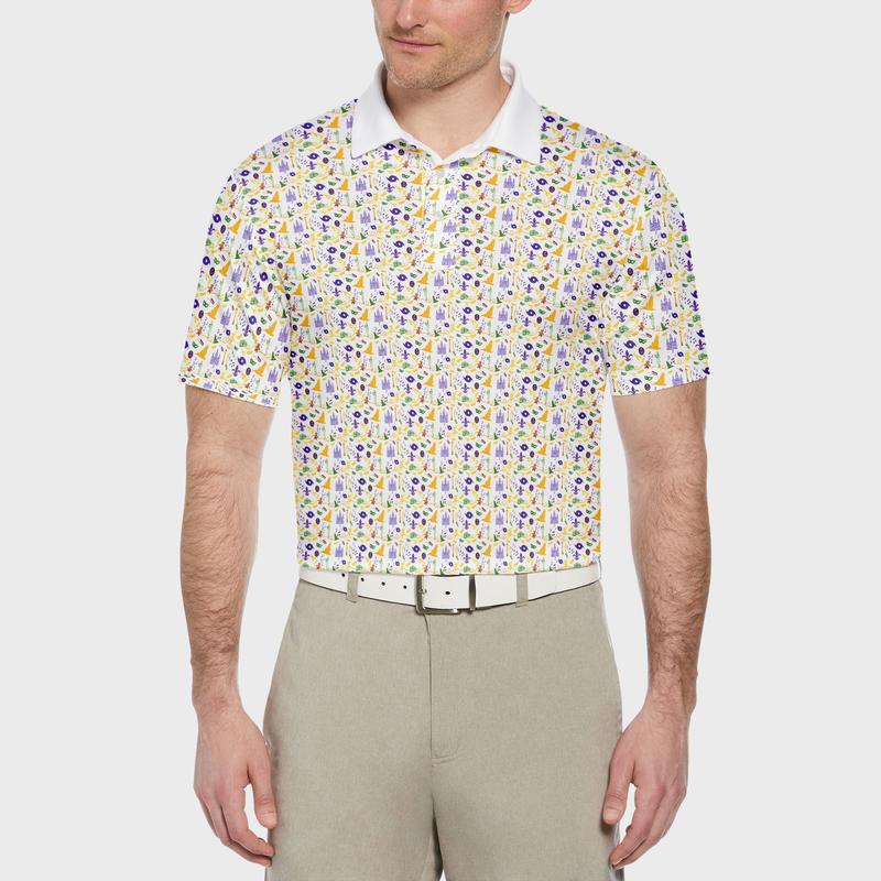 New Orleans Golf Polo Shirt Lightweight Tech Fabric Mardi Gras Bachelor Party Shirt, Party Outfit