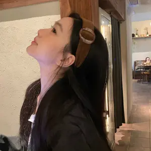 Vintage Tortoise Shell Wide Headband for Women – Chic Korean Style Fashion Hairband