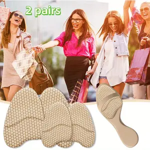 2 Pairs Women's Metatarsal Cushions, Sweep-Absorbing Foot Insoles for Sandals & High Heels - Invisible Half Pad Design with Anti Slip Wear Resistance and Breathable Comfort Fit Suitable to All Shoe Types Unisex winter women casual sole protectors magnetic