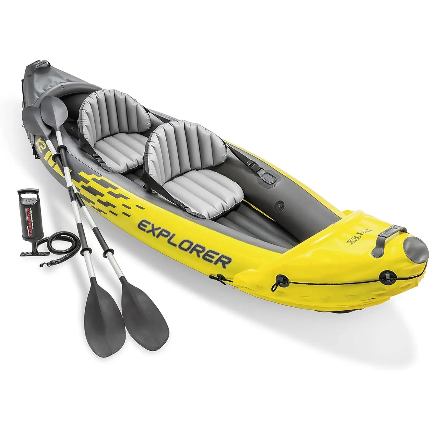Intex Explorer K2 Inflatable Kayak Set — 2-Person, 400 lb Capacity