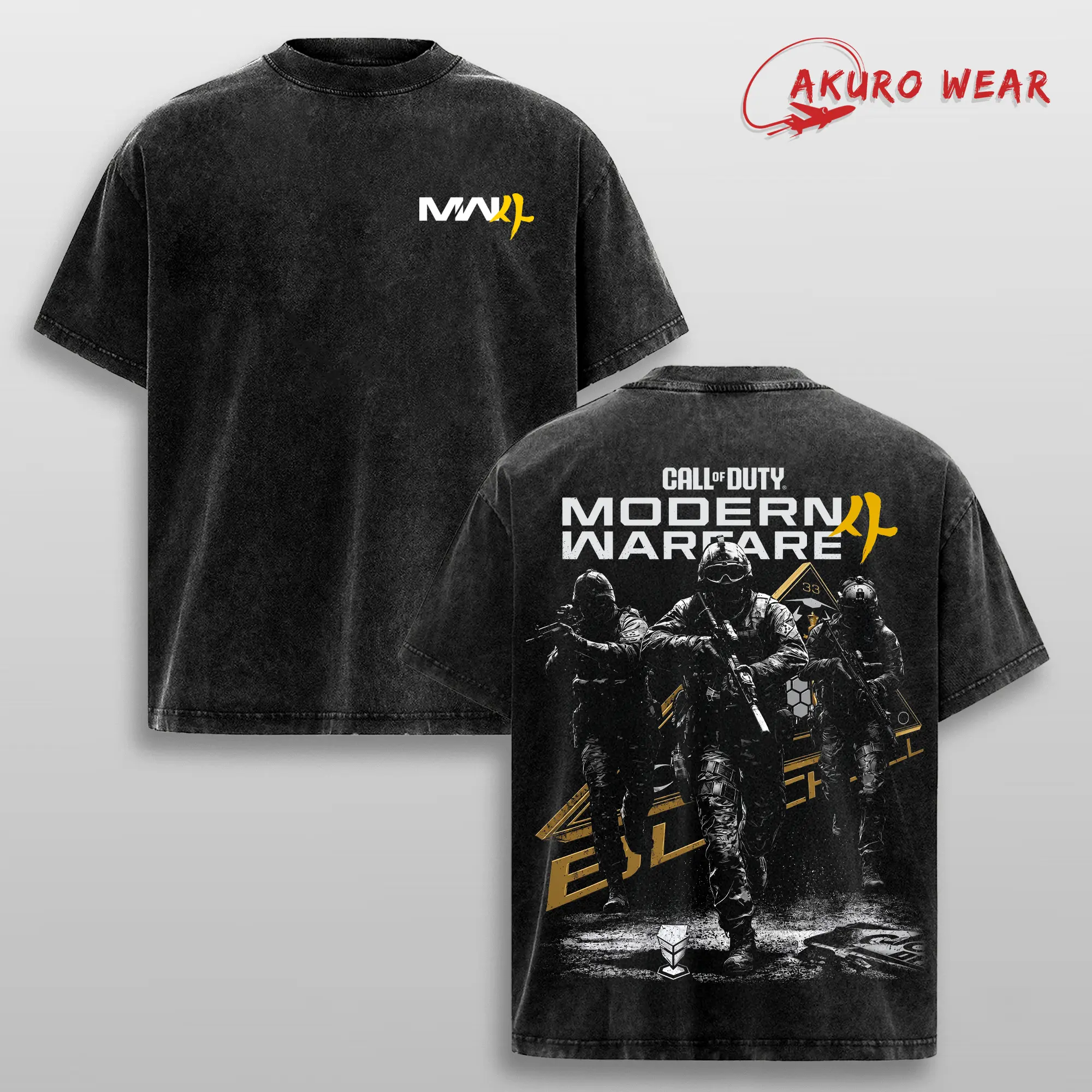 Vintage Call Of Duty Modern Warfare 2 Washed Graphic Tee, Oversized Tactical Military Gamer Streetwear Shirt, MW2 FPS Gaming T-Shirt, Special Forces Combat Gift Tee For Men, Retro Warzone Aesthetic Apparel
