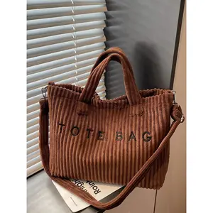 1pc Autumn/Winter Fashionable Tote Bag, Minimalist with Letter Print Casual and Versatile for Daily Commuting, Shopping, Work, and School Essential for Women