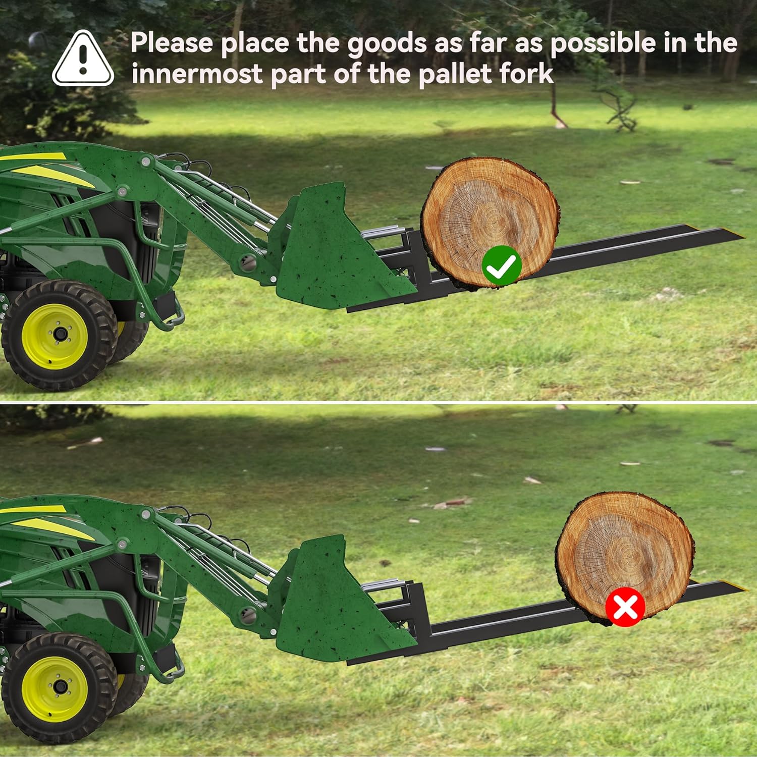 YITAMOTOR 60 Inch Clamp on Pallet Forks, 4000lbs Capacity Heavy Duty Quick Attach Pallet Fork for Bucket Tractor Loader Skid Steer