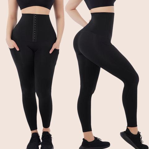 FeelinGirl Waist Trainer for Women High Waist Yoga Leggings Day Casual Comfort