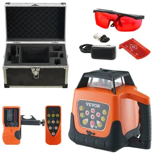 Dual Models Laser Level: 2000ft/1650ft, 360° Self-Leveling Green/Red Cross Line, 5 Rotation Speeds & 4 Scanning Angles Adjustment, IP66 Waterproof Remote Control Manual Self-leveling Mode, Battery Included
