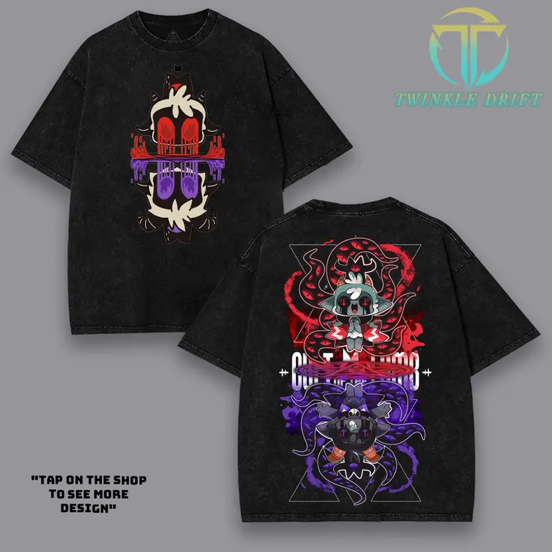 Cult Of The Lamb double side Graphic T-shirt, Hoodies roguelike video game custom Washed sweatshirt, streetwear Tank Top Unisex Cotton Top tee, Menswear Crewneck