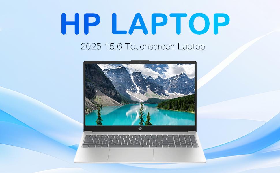 HP 2025 15.6" Touchscreen Laptop - Win 11 Pro , Intel i3 1315U(Up to 4.5GHz), Wi-Fi 6, Copilot AI, HD Touch Display, Long Battery Life, 8GB RAM, 256GB SSD