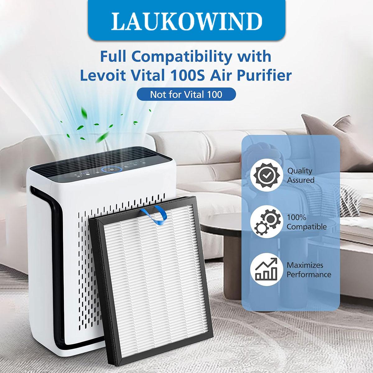 TABLENCO Keep Your Levoit Air Purifier Running Like New – Vital 100S HEPA Filter Replacement, 1 Pack