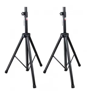 MUSYSIC MU‑S1 Pair of Heavy‑Duty Tripod Speaker Stands – 35mm Mount, 76" Max Height, 200 lb Capacity