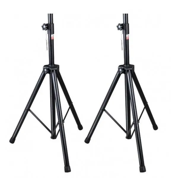 MUSYSIC MU‑S1 Pair of Heavy‑Duty Tripod Speaker Stands – 35mm Mount, 76" Max Height, 200 lb Capacity