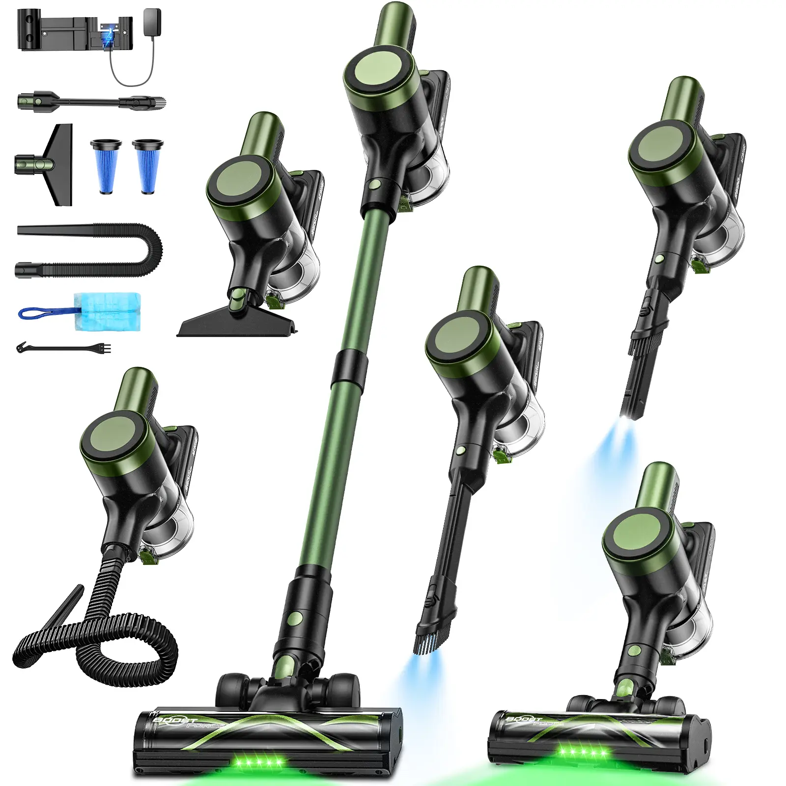 VICEASE Cordless Vacuum Cleaner, 500W Powerful motor , 55Mins Runtime, LED Display, Detachable Battery, Handheld Vacuum for Home Use by Pet Owners,summerwins,dorm essentials,home essentials,back to school,back to school haul