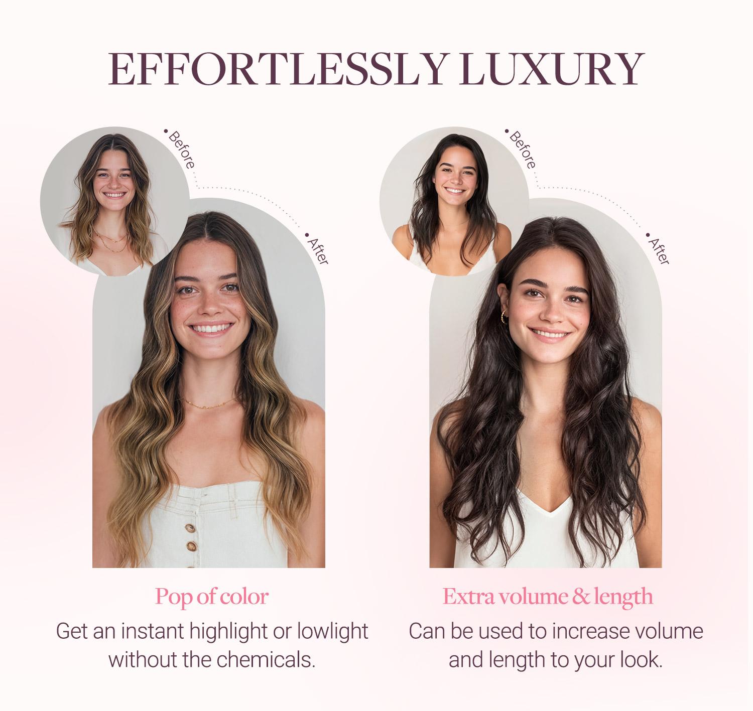 Seamless Clip in Human Hair Extensions 14-22 Inch Real Human Hair Clip Ins for Natural and Seamless Look