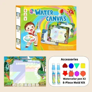Kids' Oversized Water Drawing Mat & Book - Mess-Free Graffiti Doodle  for Toddlers | Toddler Educational  1-3 | Easter Gift Easter Basket Stuffers for Toddlers toy