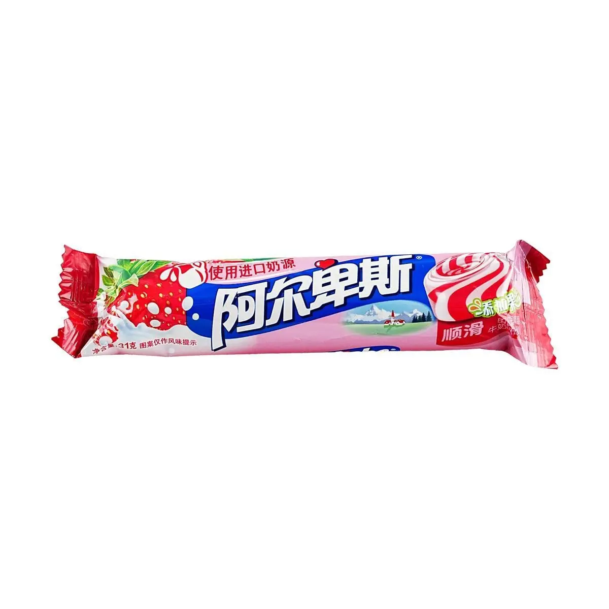Alpenliebe Creamy Strawberry Hard Candy - 31g Pack, Sweet & Fruity Treat