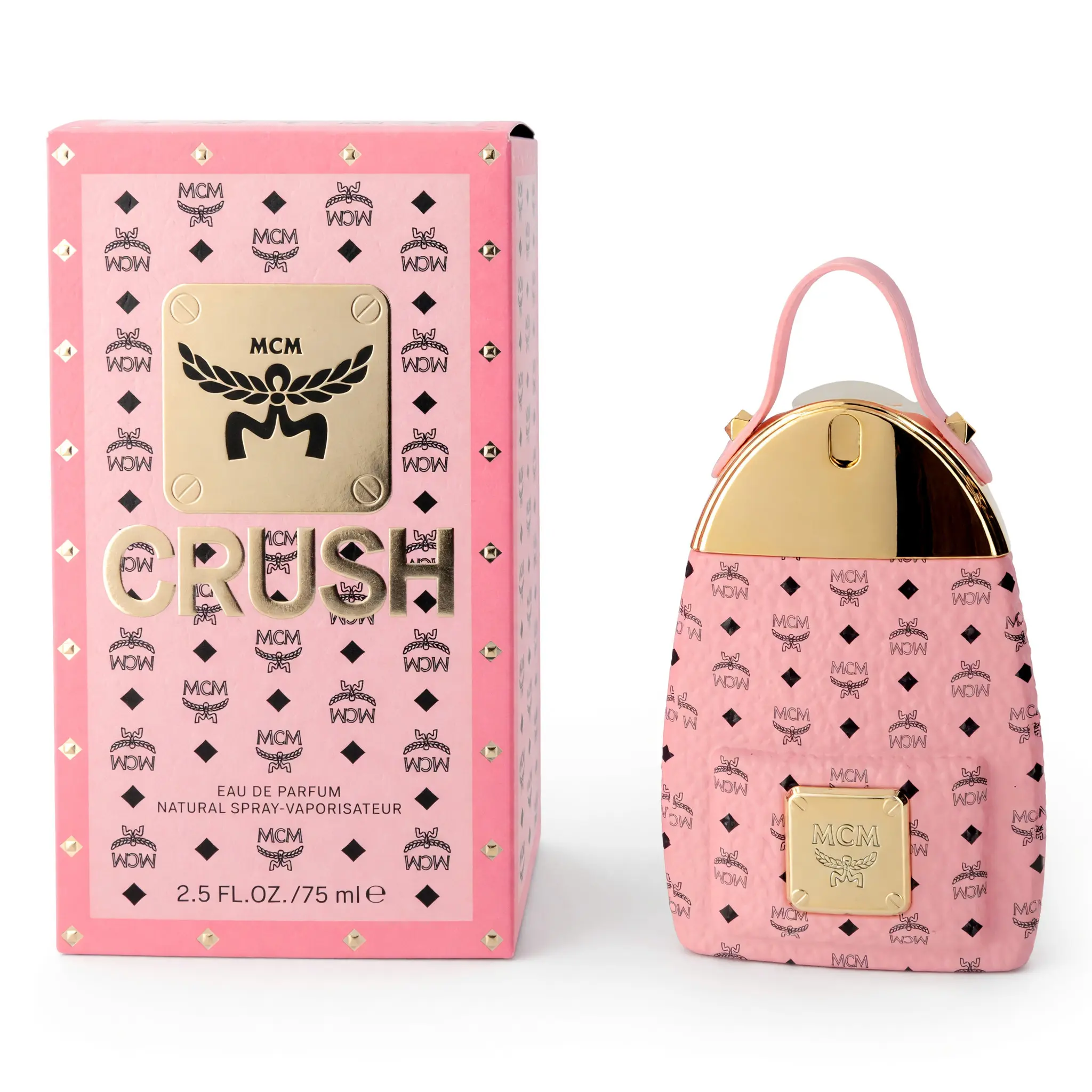 MCM Crush Eau de Parfum, Fruity Floral Fragrance for Women with Apricot Nectar, Peony & Cedarwood Notes, 2.5 fl oz Spray, Spray On Skin, Perfumes For Women, Spray Bottle
