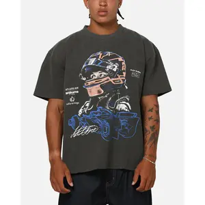 Culture Kings X Atlassian Williams F1 Team Alex Albon T-Shirt Black Acidwash