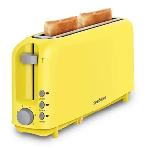 2 Slice Slim Toaster, Single 10" Long Slot Toaster Fits Bagels & Artisan Bread, 6 Shade Settings, Cancel/Reheat/Defrost, Removable Crumb Tray, Auto Shut-Off, Black Summervibes