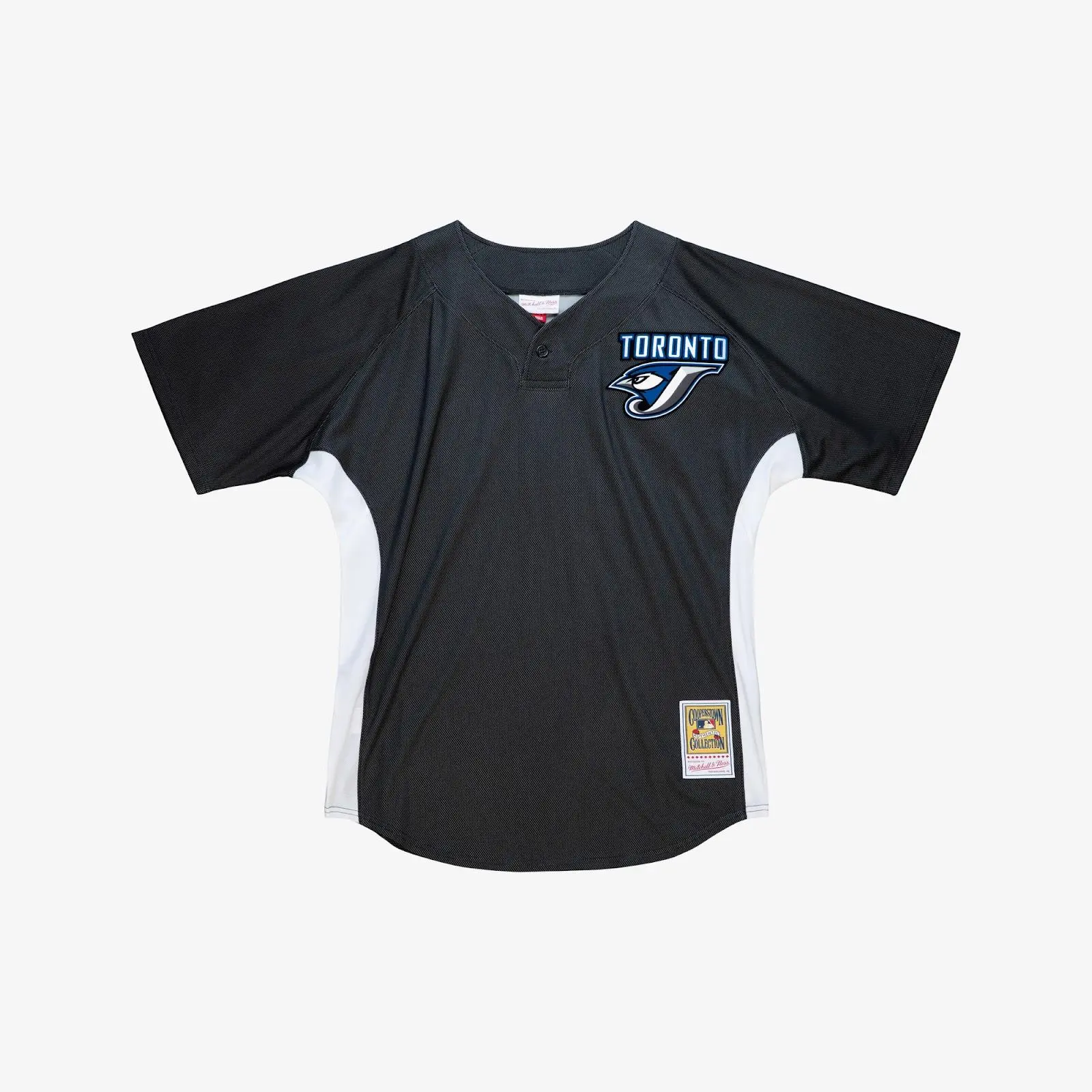 Mitchell & Ness Roy Halladay Toronto Blue Jays Authentic Baseball Jersey - 2008 Black Batting Practice Player Jersey, Short Sleeve Tops, Authentic Look, Machine Wash, Player Graphic