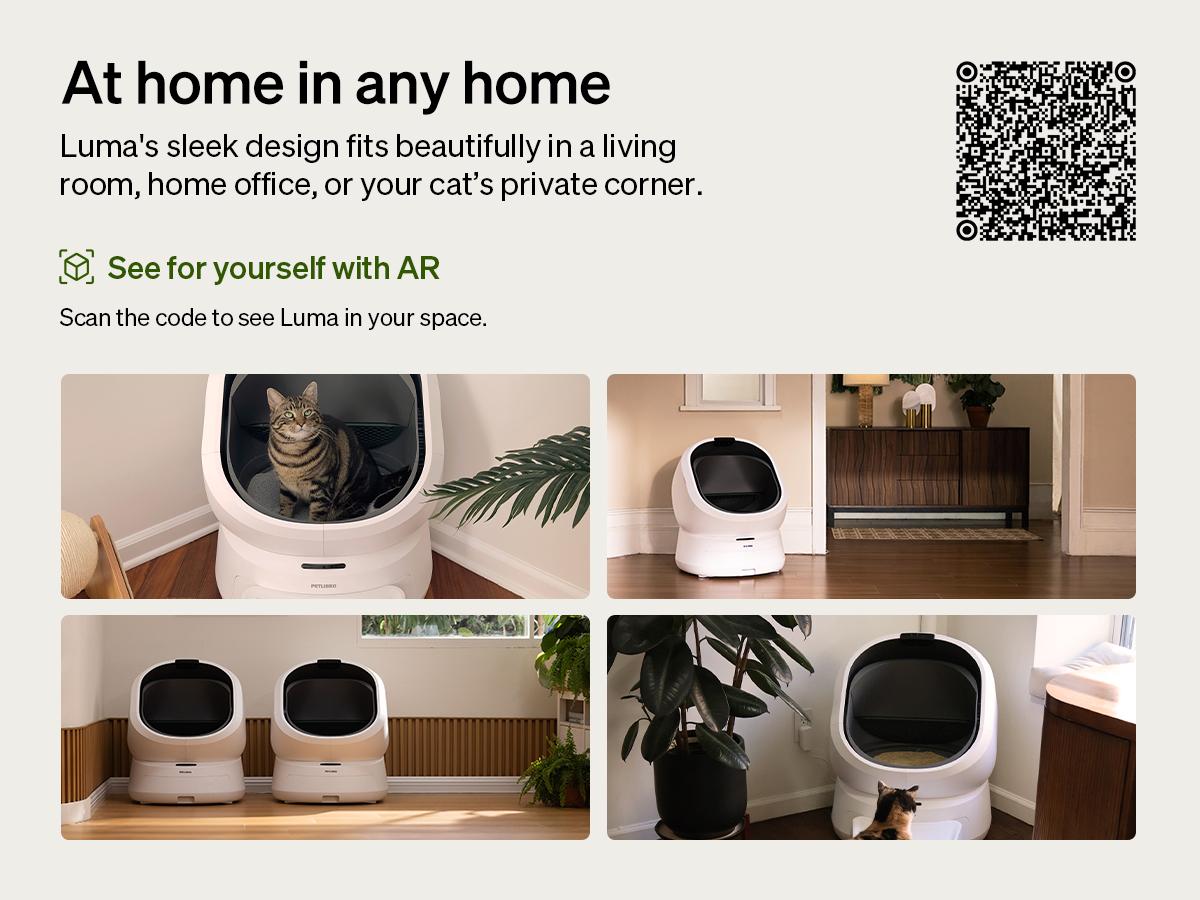 PETLIBRO Luma Automatic Cat Litter Box, AI Waste Analysis, Open-Top Litter Robot Self Cleaning Litter Box, in-App Usage Tracking Multi-Cat Recognition, Triple Safety Protection Odor Control LitterBox