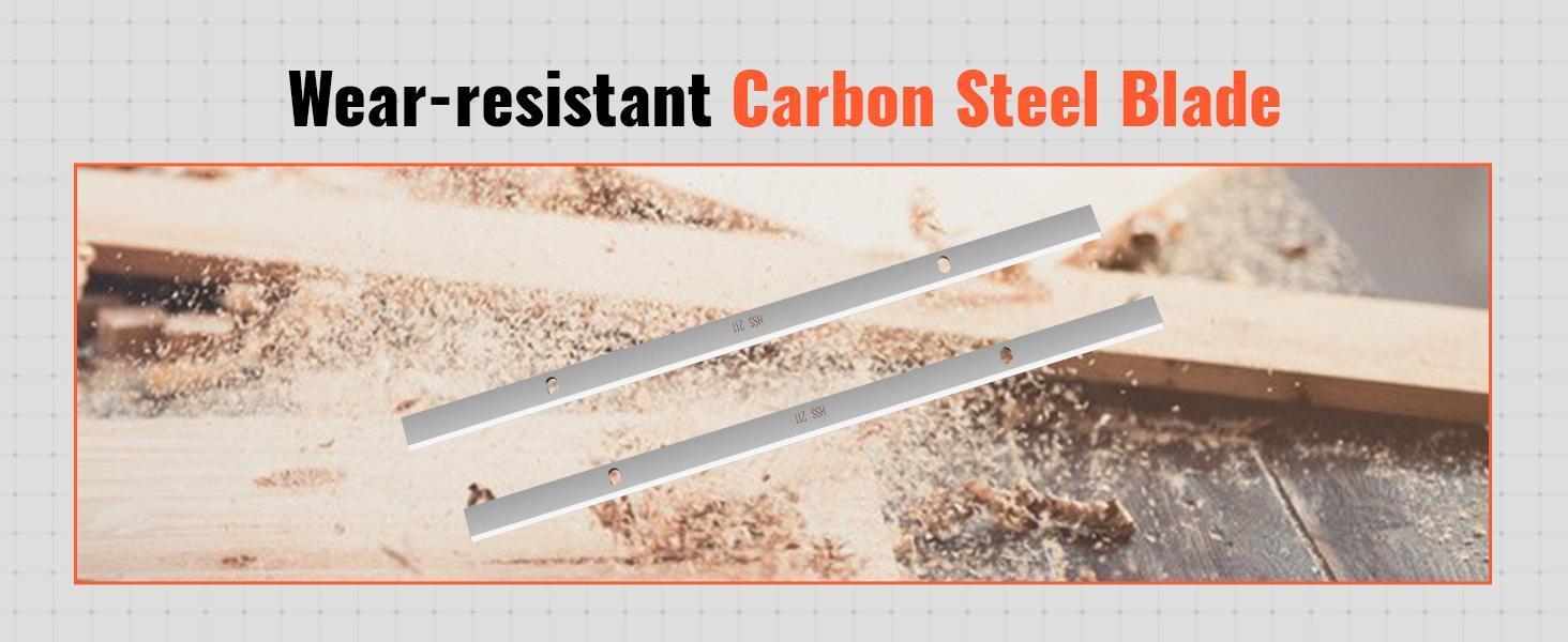 VEVOR Thickness Planer,  Single Speed, 13" Width Worktable Benchtop Planer, Two-Blade, 15-Amp 1800W Powerful Motor, 12" Extended Infeeding Table, Low Noise for both hard & soft wood material removal