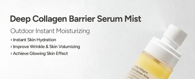 [SUNGBOON EDITOR Official] Deep Collagen Serum Mist Twin Pack | 2x Hydrating Mist for Sensitive Skin with Double-Layer Dewy Moisture Facial Spray Face Mist Spray Radiant