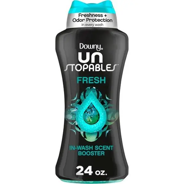 Unstopables In Wash Scent Booster Beads, Fresh Scent, 24 oz, Downy Scent Booster Beads, Unstoppable Laundry Beads, Odor Protection