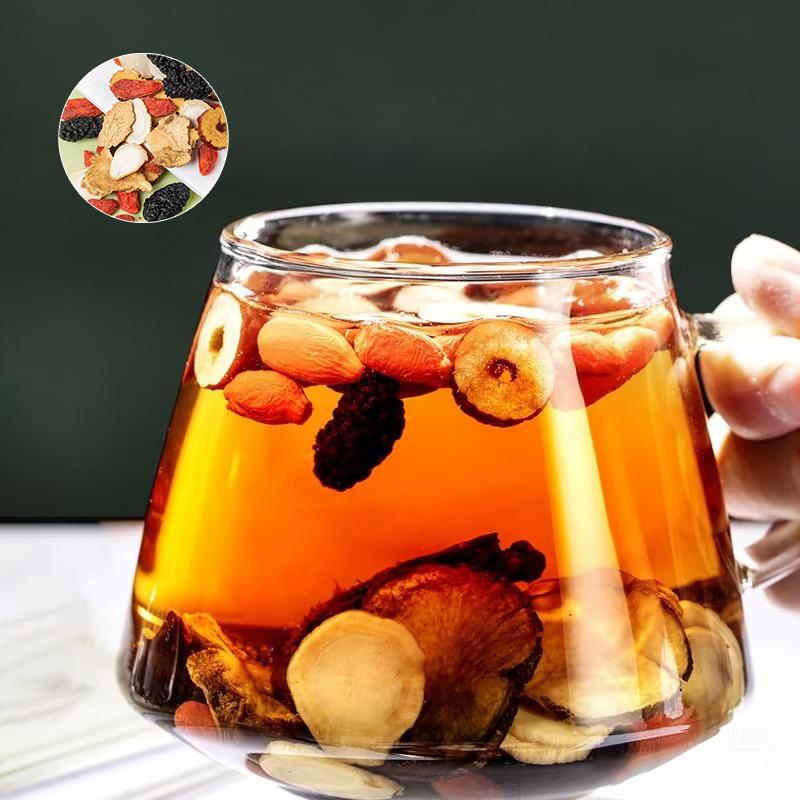 Friend-Recommended Organic Kidney Health Tea, Ginseng Six Treasures Traditional Cleansing Alkaline Brew, Excellent Christmas Gift for Everyone