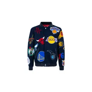 NBA Collage Wool Jacket "Navy" NBA 101 NVY